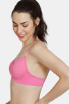 Zivame Glitter Straps Padded Non Wired 3/4th Coverage T-Shirt Bra - Ibis Rose — thumbnail 4